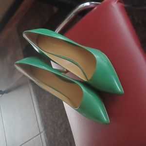 Green Nine West Heels